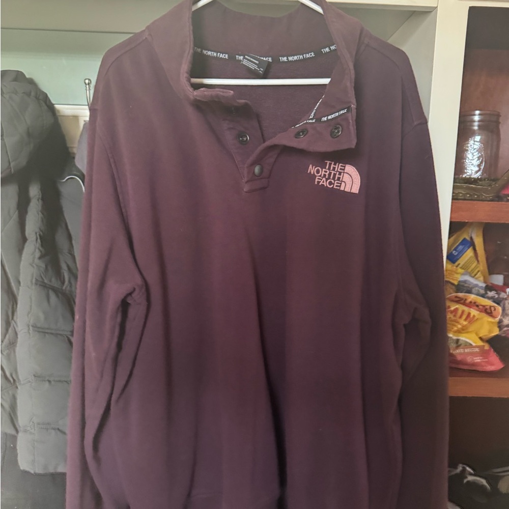 The North Face Men's Burgundy Pullover Sweatshirt